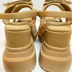 yello 完売品 スニーカーサンダル ダブルソール ベージュ イエロ yello 完売品 スニーカーサンダル ダブルソール ベージュ イエロ