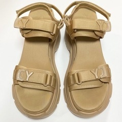 yello 完売品 スニーカーサンダル ダブルソール ベージュ イエロ