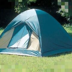 テント 3～4人用 緑色 キャンプ