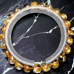 高品質　太陽放射タイチンルチル［XK7x9Fe8］　8mm　16.5cm