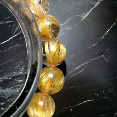 式神封入】ゴールドタイチンルチルクォーツ［GkvhfVEr］8mm 超高品質