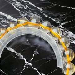 【式神封入】ゴールドタイチンルチルクォーツ［9vgtk9zL］9mm　高品質