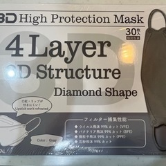 新品　マスク　3D グレー　女性、子供用として
