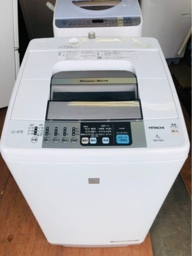北九州市内配送無料　保証付き　日立 ７．０ｋｇ全自動洗濯機 NW-Z79E3