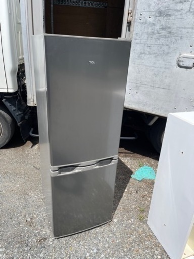 TCL 冷蔵庫 幅49.5cm 173L グレー F173BFN 2ドア 直冷式冷蔵庫 野菜室 ビッグフリーザー 右開き 2023モデル