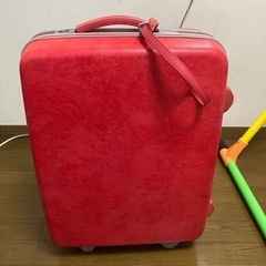 【値下げ】サムソナイト　ヴィンテージ　スーツケース赤　昭和レトロ
