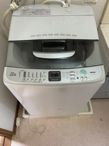 値下げ　洗濯機　10キロ　SANYO