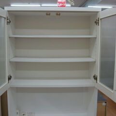 【店頭受け渡し】　ニトリ　食器棚　キッチンボード　DAHLIA　80KB-WH　中古品　￥10,780