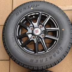 軽トラック用タイヤ・ホイールセット４本　ホイールナット16個付き
