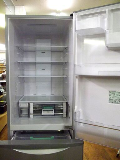 日立 3ドア冷蔵庫 315L 2017年製 R-K320GV 300Lクラス シルバー