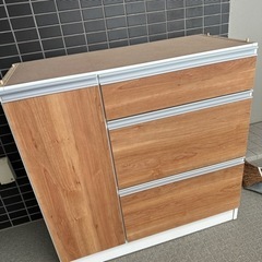 食器棚　ブラウン　木目　使用期間1年　美品　2022年夏購入品