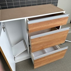 食器棚　ブラウン　木目　使用期間1年　美品　2022年夏購入品