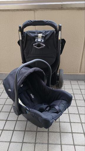 【値下げ】Joie 3輪ベビーカー ライトトラックスとJoie インファントカーシート juvaのトラベルシステムセット