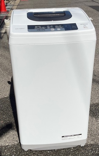 【RKGSE-042】特価！日立/5kg全自動洗濯機/NW-5WR/中古/2016年製/当社より近隣無料配達OK！