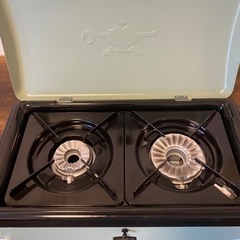 センゴク アラジン  ポータブル ガス カセットコンロ 2バーナー(ツーバーナー)