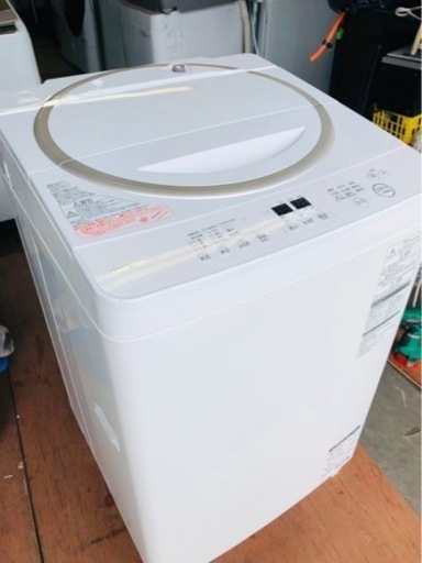 北九州市内配送無料　保証付き　東芝  AW-6D2(W) [全自動洗濯機（6kg） グランホワイト]