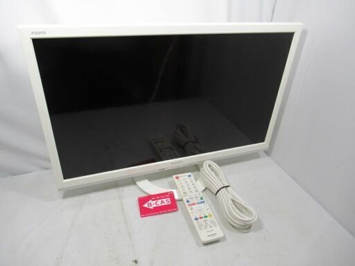 1ヶ月保証/液晶テレビ/液晶TV/24インチ/24型/小型/ホワイト/シャープ/SHARP/LC-24K30/中古品/JAKN5744/