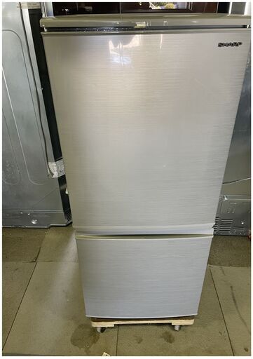 SHARP 2ドア 冷凍冷蔵庫 137L SJ-D14F-S 2020年製 つけかえどっちもドア