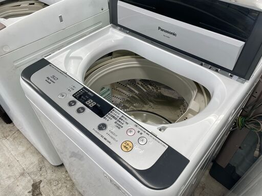 洗濯機の分解クリーニング行っています！配送設置込み　パナソニック5.0K洗濯機　2015年製　分解クリーニング済み！！