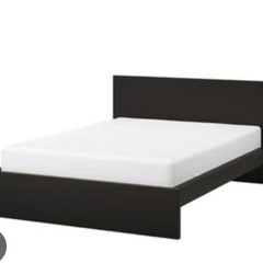 未使用品 IKEA ベッドフレーム&スノコ、マットレスセット クイーンサイズ200*160 ベッドフレーム別売りも可能