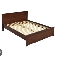 未使用品 IKEA ベッドフレーム&スノコ、マットレスセット クイーンサイズ200*160 ベッドフレーム別売りも可能