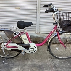 159 パナソニック新機種電動アシスト自転車vivi EX26インチピンクボディー 159 パナソニック新機種電動アシスト自転車vivi EX26インチピンクボディー