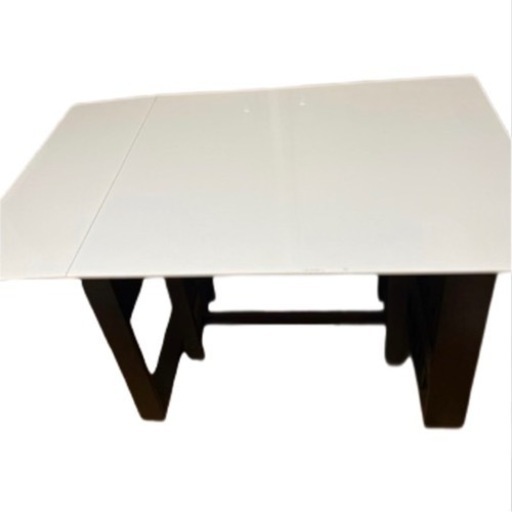 ニトリ 伸長式ダイニングテーブル4点セット(DTロピア2WH DBR/DCロピア2/ベンチロピア2)テーブル　食卓テーブル　回転チェア　DTピア2