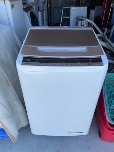 愛知近郊配送無料　長期保証付き　HITACHI  8kg洗濯機　BW-V80C(N) 2019年製