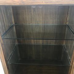 ★ジモティ割あり★  飾り棚 茶色 H150×W81×D51 クリーニング済み KJ2560