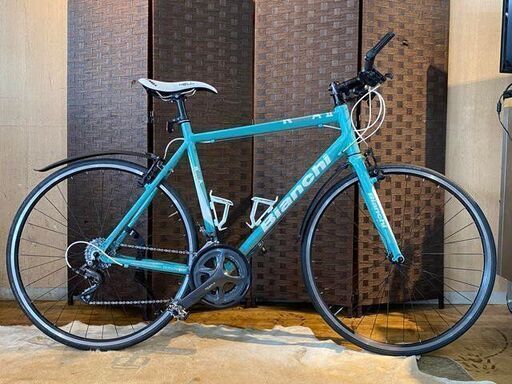 ■BIANCHI ROMAⅡ ビアンキ ローマ2 16速 シマノ CLARIS チェレステ アルミフレーム クロスバイク ベース 自転車 札幌発 ★