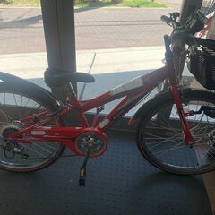 整備済み中古自転車　超美品　２４インチ　子供用自転車　変速、LEDオートライト自転車 整備済み中古自転車 超美品 24インチ 子供用自転車 変速、LEDオート