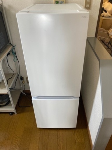 冷蔵庫、2ドア、156L、一人暮らしにしては大きめサイズ