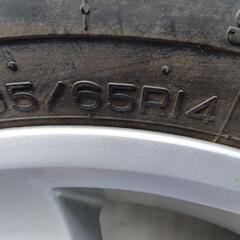 185/65R14 5Hマルチ アルミ&スタッド 4本 FREED使用可能