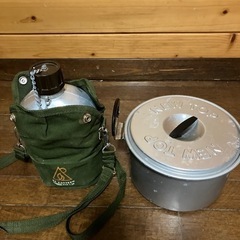 キャンプ　水筒　鍋　食器