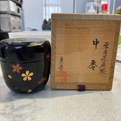 ▼値下げ▼なつめ 宮田宗景 雪月花蒔絵  茶道具 茶道💳自社配送...