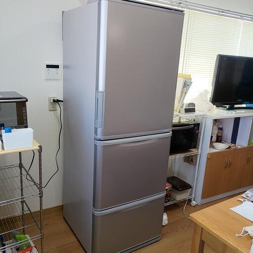 シャープ冷蔵庫どっちもドア350L・2020年製
