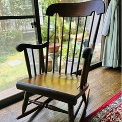 木製　ロッキングチェア　アンティーク　椅子 無垢材 イス