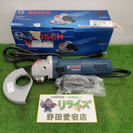ボッシュ GWX750-125S ディスクグラインダー【野田愛宕店】【店頭取引限定】【中古】管理番号：ITW3FJHV0E5K