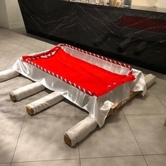 【値下げ】お神輿　二人乗り　特注品 値下げ】お神輿 二人乗り 特注品