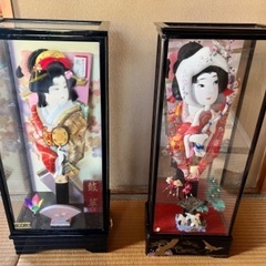 羽子板 ガラスケース 日本人形