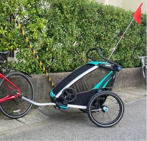 週末特価　スーリー・チャリオット・ライト1＜Thule Chariot Lite1＞ チャイルドトレーラー 自転車用ベビーカー サイクルトレーラー  1人乗り 夜間 反射板 折り畳み 持ち運び可