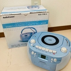 CDラジオカセットレコーダー 動作品