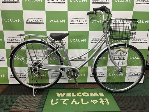 【成約済】【整備済】【前後タイヤ新品‼︎/27インチ/ファミリー自転車/6段ギア付/オートライト】【No.48】