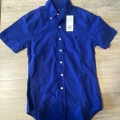 【新品未使用】ポロラルフローレン　半袖シャツ　紺色　定価17000円