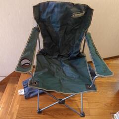 コールマン　キャンプ用　グリーン　深緑　折りたたみ椅子　痛み多い　