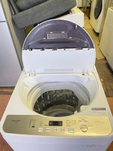 福岡市内配送無料　シャープ SHARP ES-GE4B-C [全自動洗濯機(4.5kg) ベージュ系]