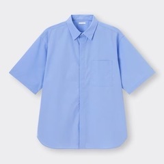 【GU】ブロードオーバーサイズシャツ(5分袖)+E 2枚セット