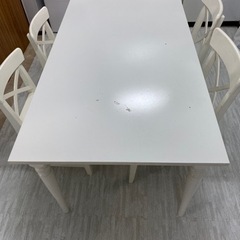 IKEA INGATORP インガートルプ 伸長式テーブル, ホ...