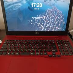 美品赤 富士通 第6世代CPU搭載 新品大容量高速SSD搭載 メモリ