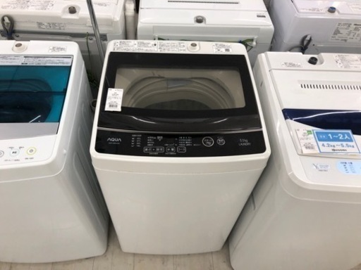 【本日特価】 AQUA（アクア）2019年製 全自動洗濯機 5.0kg【トレファク堺福田店】 洗濯機